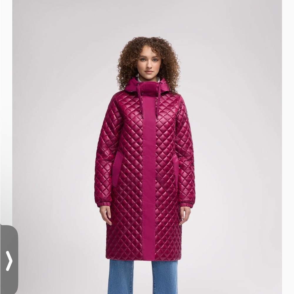 Pajar Peridot Diamond Quilted Longline Shacket - Women's